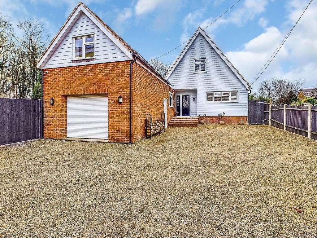 There's off-street parking space for several cars outside this high-price Chatham home. Photo: Zoopla