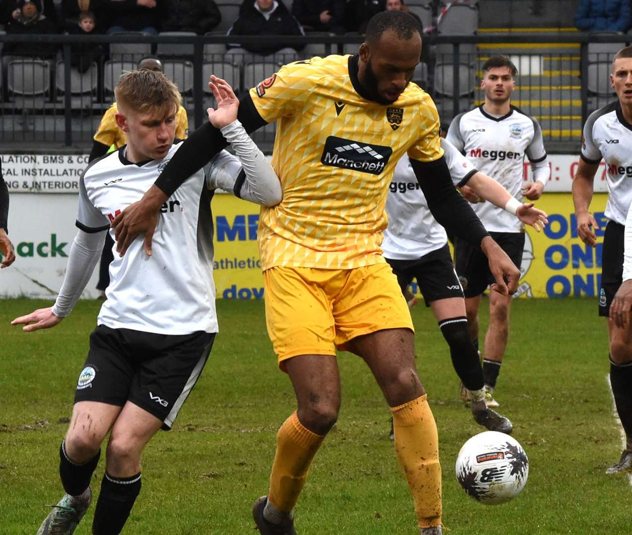 Dover midfielder Henry Young - the teenager netted the only goal in their Easter Monday win against second-placed Chelmsford. Picture: Steve Terrell