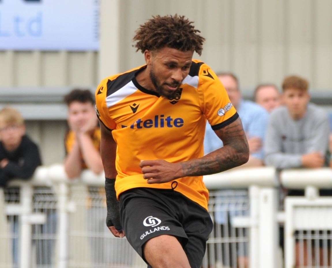 Maidstone striker Jonny Edwards Picture: Steve Terrell