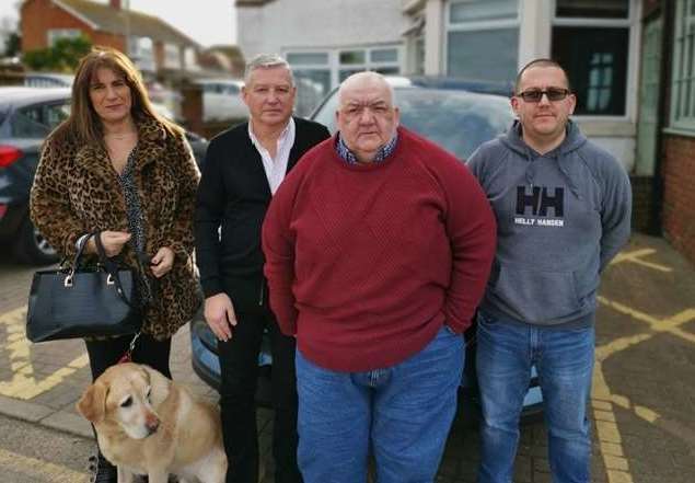 Picture left to right: Maria Seager and Rupert Lambert from Central Cars and Andrew Doody from Thanet Cars