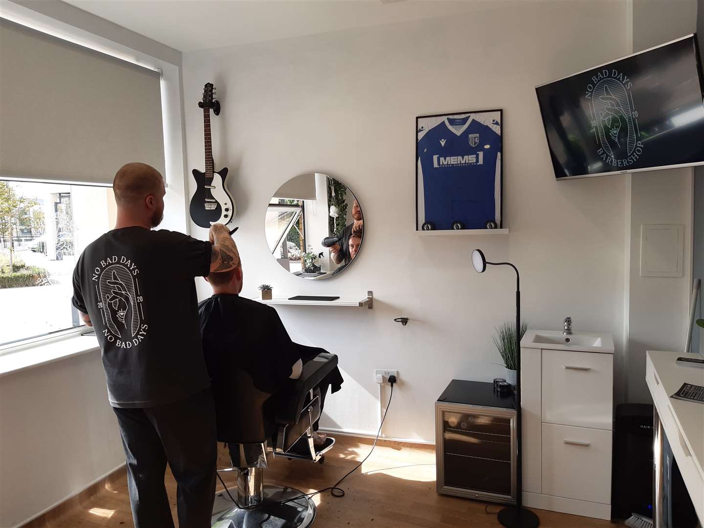 Jake Cox, 27, has opened No Bad Days Barbershop which aims to give men a safe place to discuss their mental health