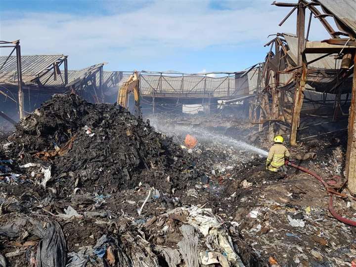 Mounds of rubbish still have not been cleared from the site (16433871)