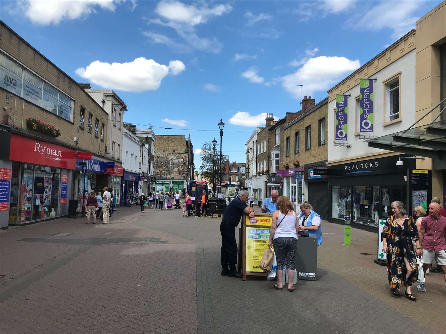 Ryman in Dartford town centre, pictured, left, has proved successful for retail entrepreneur Theo Paphitis