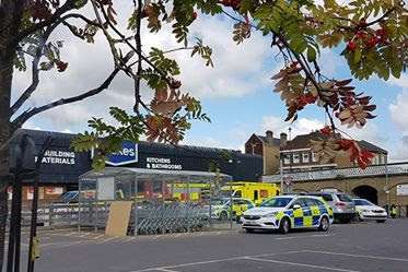 The emergency services at the scene, picture Emma Foster.