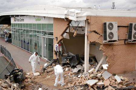 Ram-raid at Asda, Greenhithe