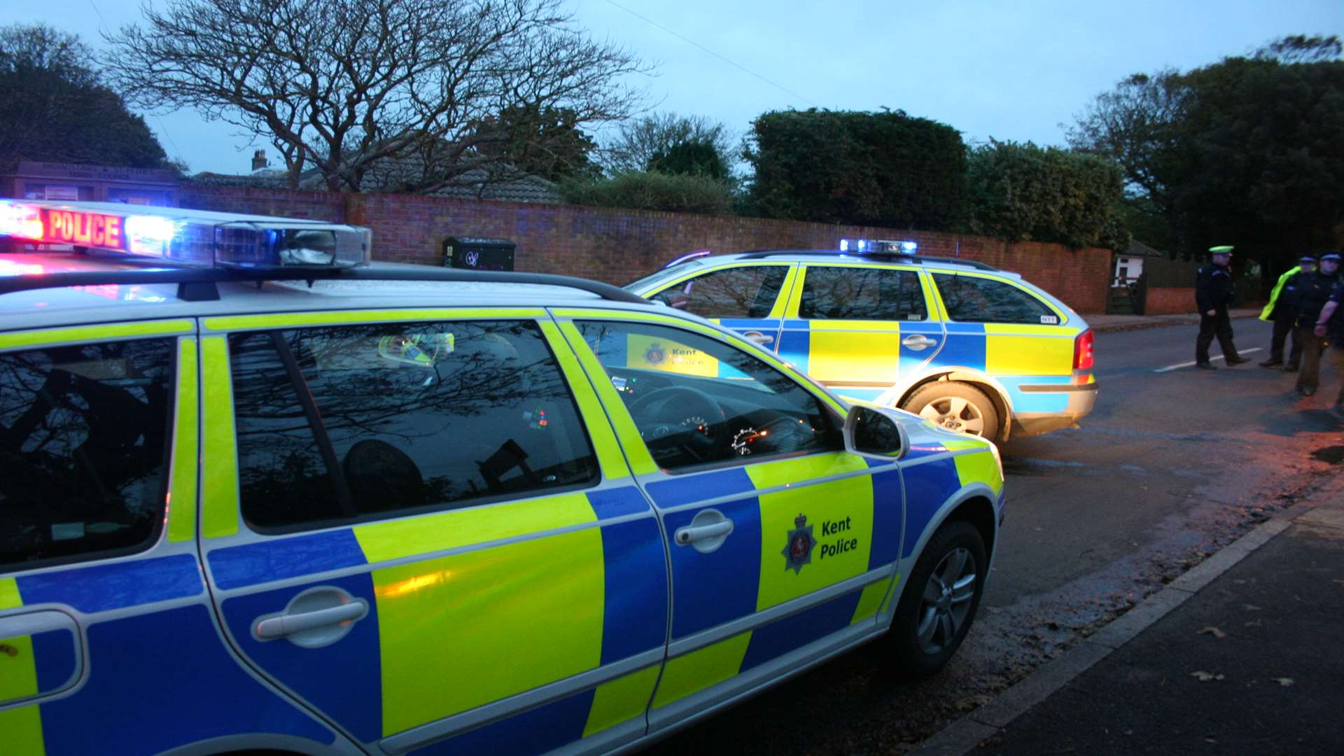 Police in Whiteness Road, Broadstairs