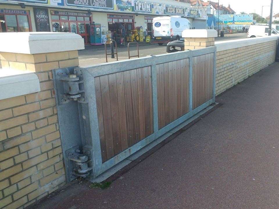 Floodgates have been closed ahead of high tides tomorrow. Archive Picture