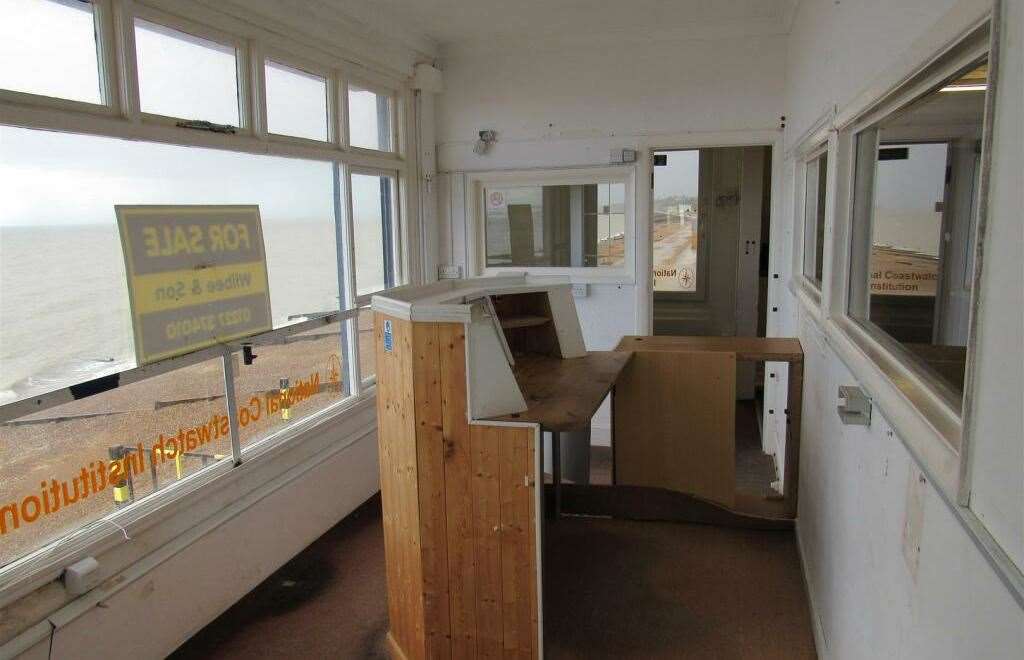 The view from the upper level of the former Coastwatch building on Herne Bay seafront