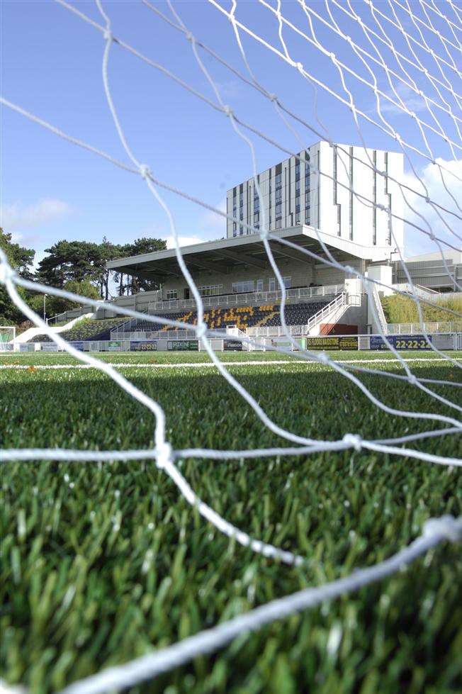 Gallagher Stadium's 3G pitch. Picture: Martin Apps