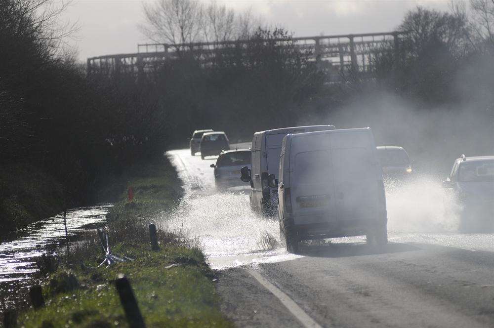 Almost another collision on the A256, Sandwich Road, witnessed by Mercury photographer Gary Browne.