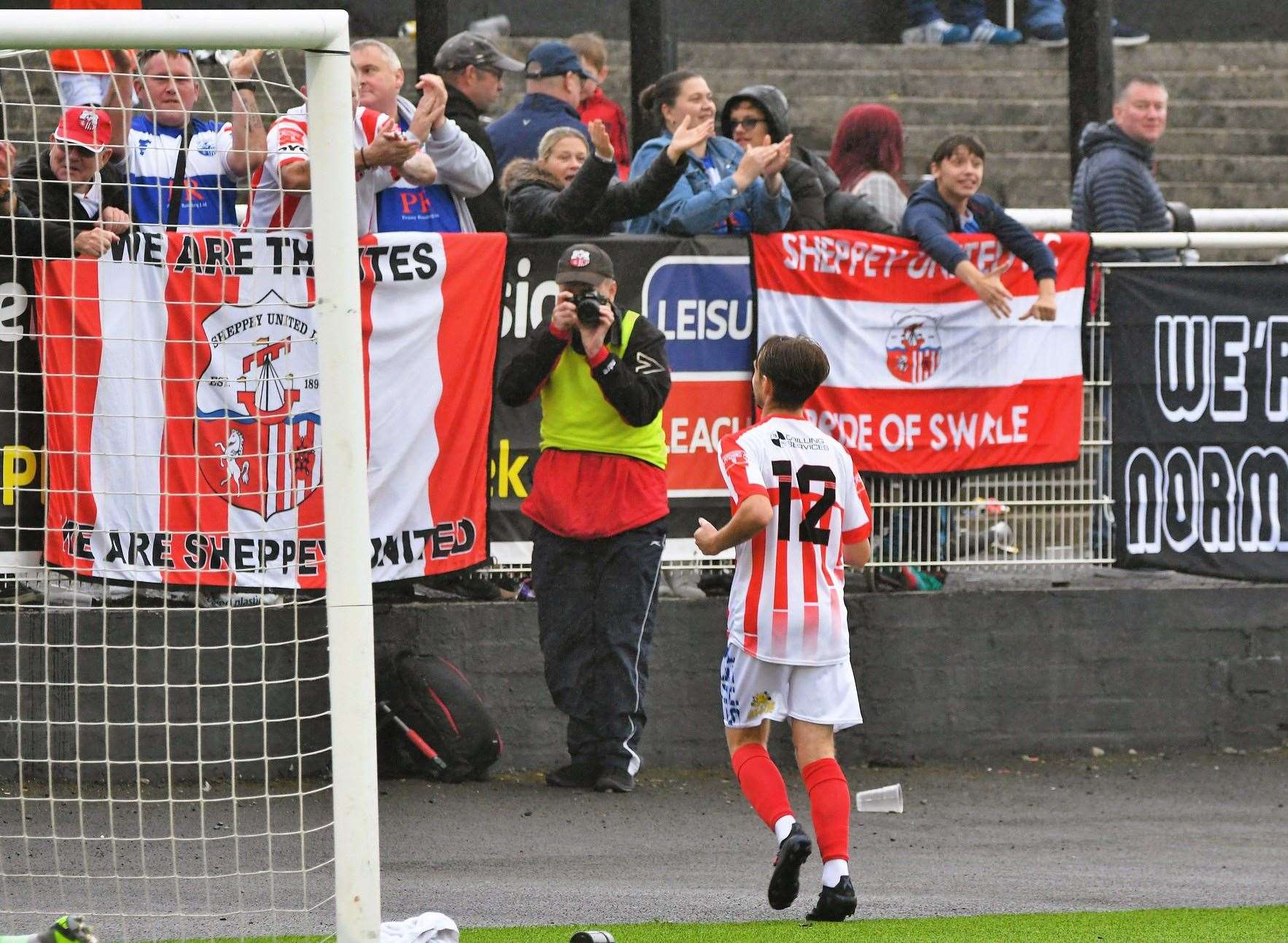 Substitute Oscar Housego makes it 4-1 to Sheppey Picture: Marc Richards