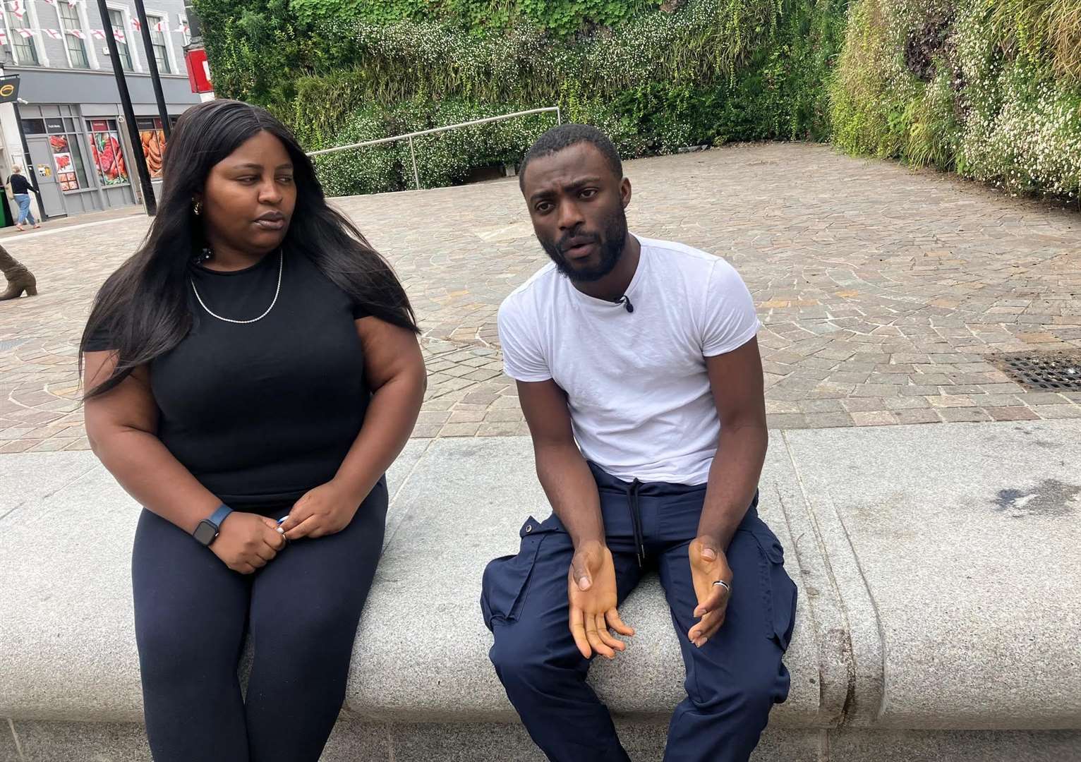 Naomi Abe and Alade Bamgbala, of Dartford, who run a West African food business (PIC Simon Finlay LDRS)