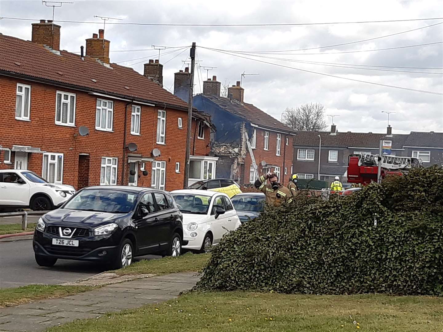 The house at the centre of the explosion in Mill View, Willesborough