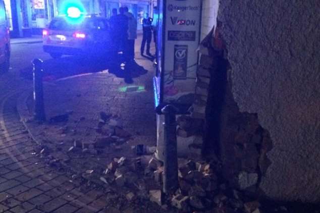 Police at the scene in Oxford Street. Picture: Christopher Gadd