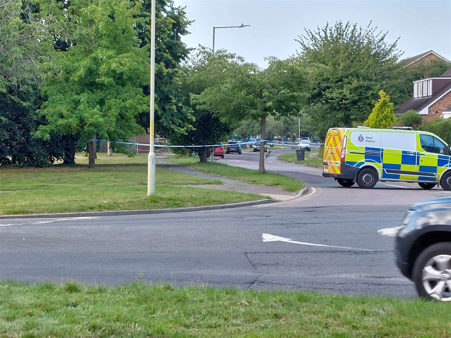 Beaconsfield Road in Canterbury is still cordoned off this morning following a serious assault