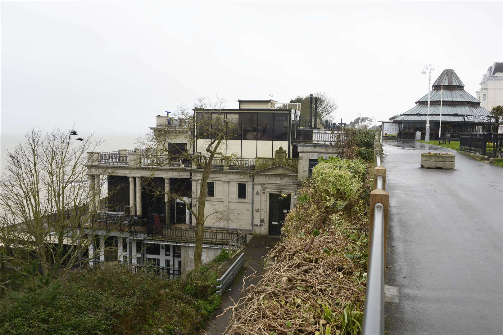 The theatre is built into the cliff in Folkestone. Photo: Paul Amos