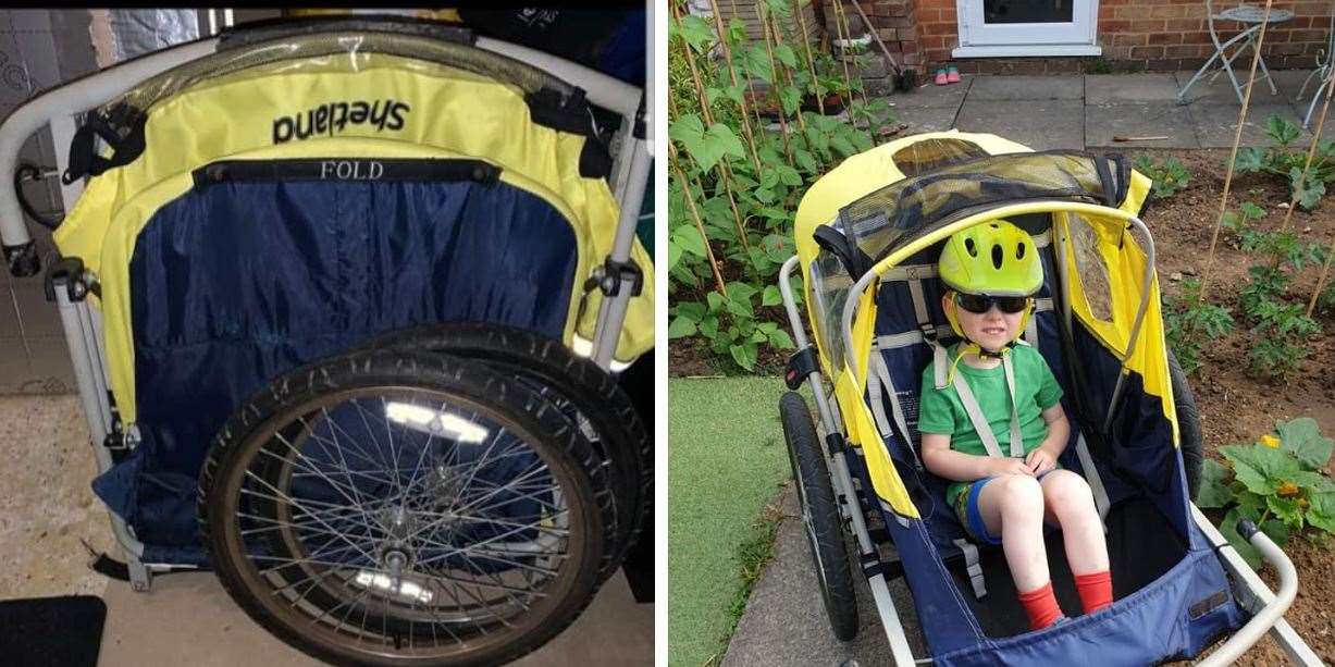 The distinctive stolen trailer stolen from Seasalter beach