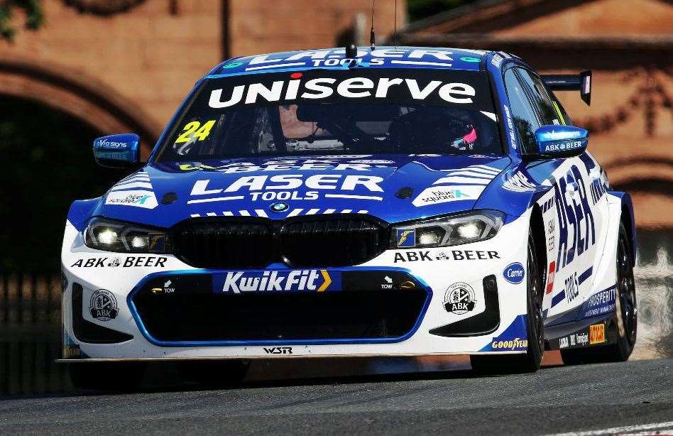 Jake Hill in BTCC action at Oulton Park. Picture: Jakob Ebrey/BMW