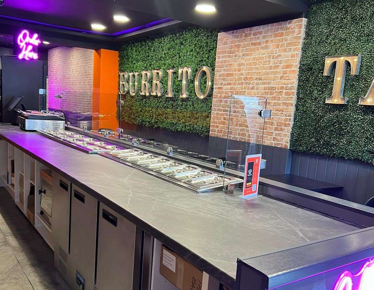 Inside the new Gillingham branch of Plan Burrito. Picture: Plan Burrito