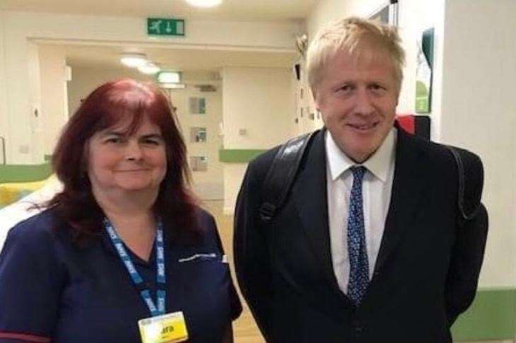 Mrs Trollope with Prime Minister Boris Johnson (Family handout/PA)