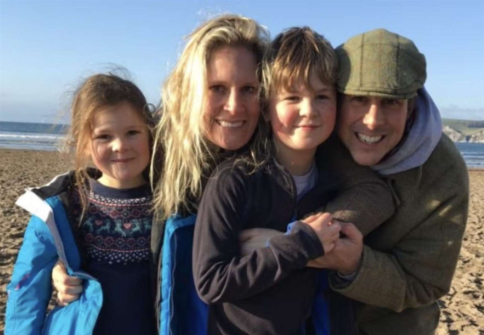 Chris Elworthy (far right), a farmer from Faversham, and his family (PA) (Chris Elworthy)