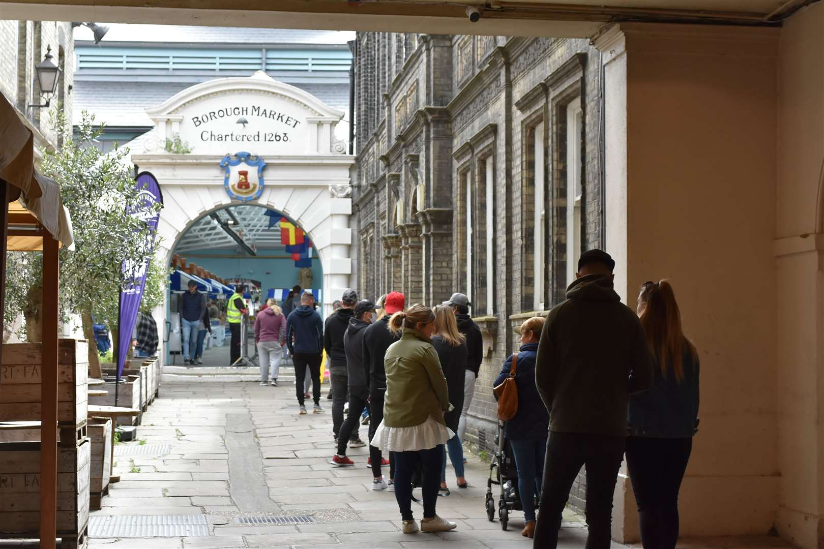 Soak up the lively atmosphere in the historic Gravesend Borough Market. Picture: Jason Arthur