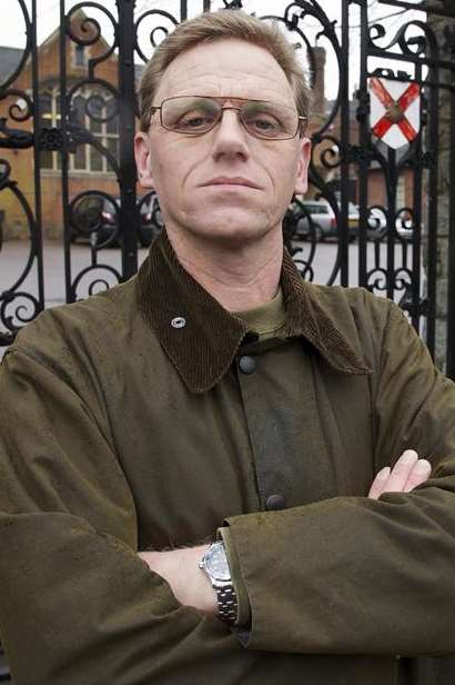 Ex-school caretaker David Woolley outside King’s School, Rochester