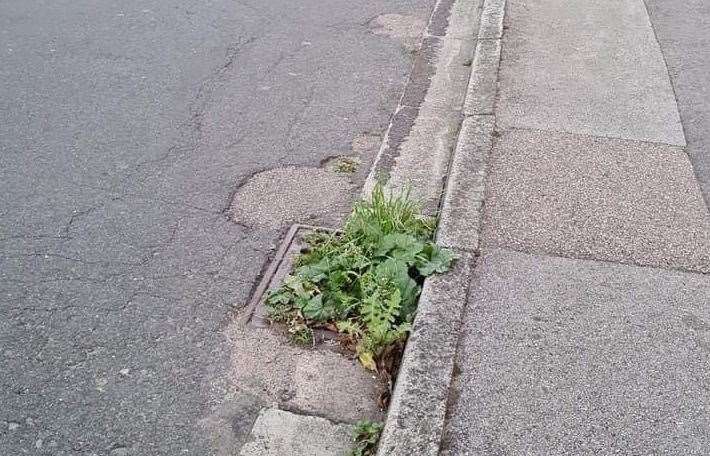 Steve England says some of the drains in his road are still blocked. Picture: Steve England