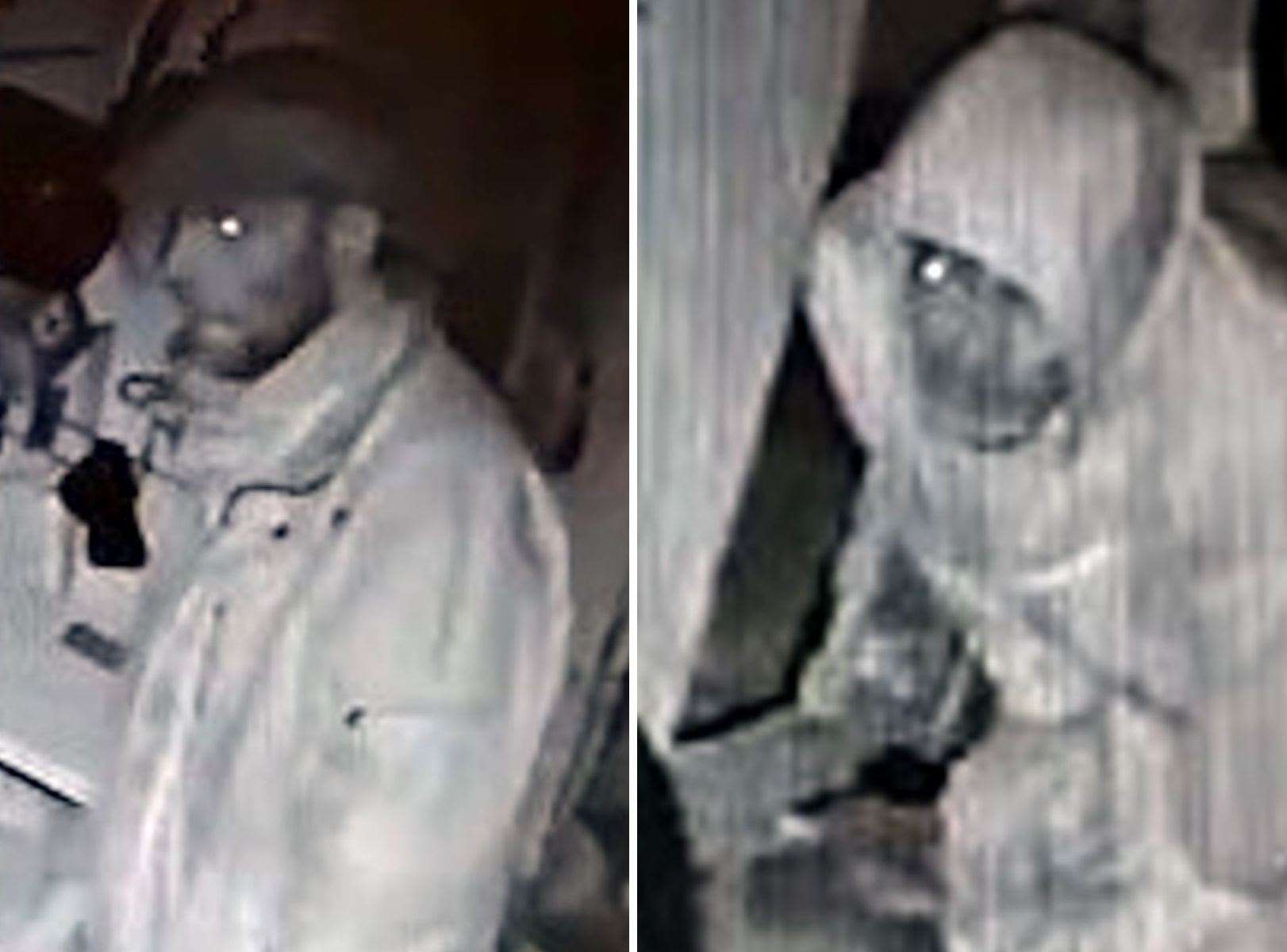 Officers have released images of two men who may be able to assist with inquiries. Picture: Kent Police