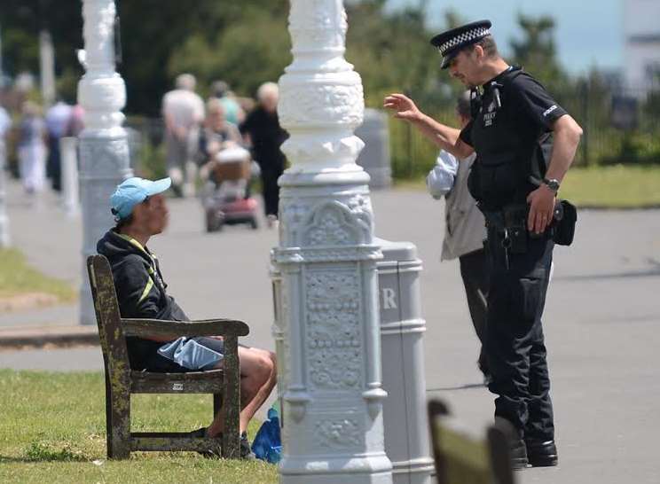 Authorities say the legislation will help them prevent street drinking and begging