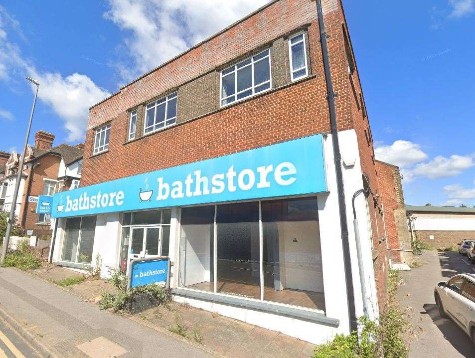 Picture of the bathstore in August 2023 which has now been turned to rubble ahead of the new building's construction. Picture: Google Street View