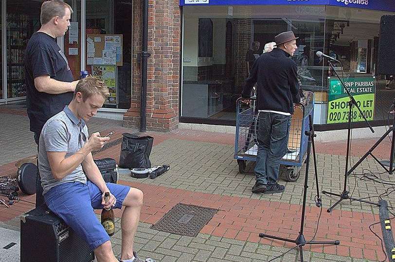 The band had to pack up after management pulled the plug on their performance. Picture: John Benger