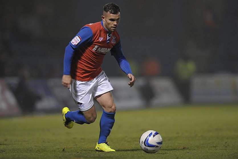 Striker Adam Birchall in action for the Gills Picture: Barry Goodwin