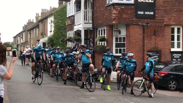 Friends and family of Andy French embarked on a three day bike ride. (2347332)