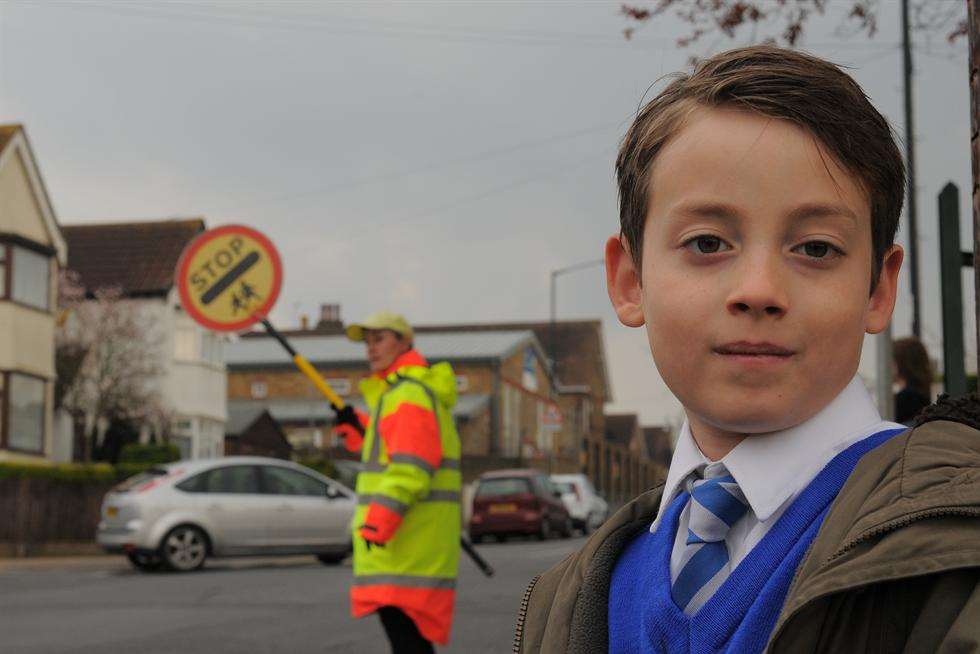 Cameron Parrish at the junction of Patterns Lane/ Beresford Road, Rochester.