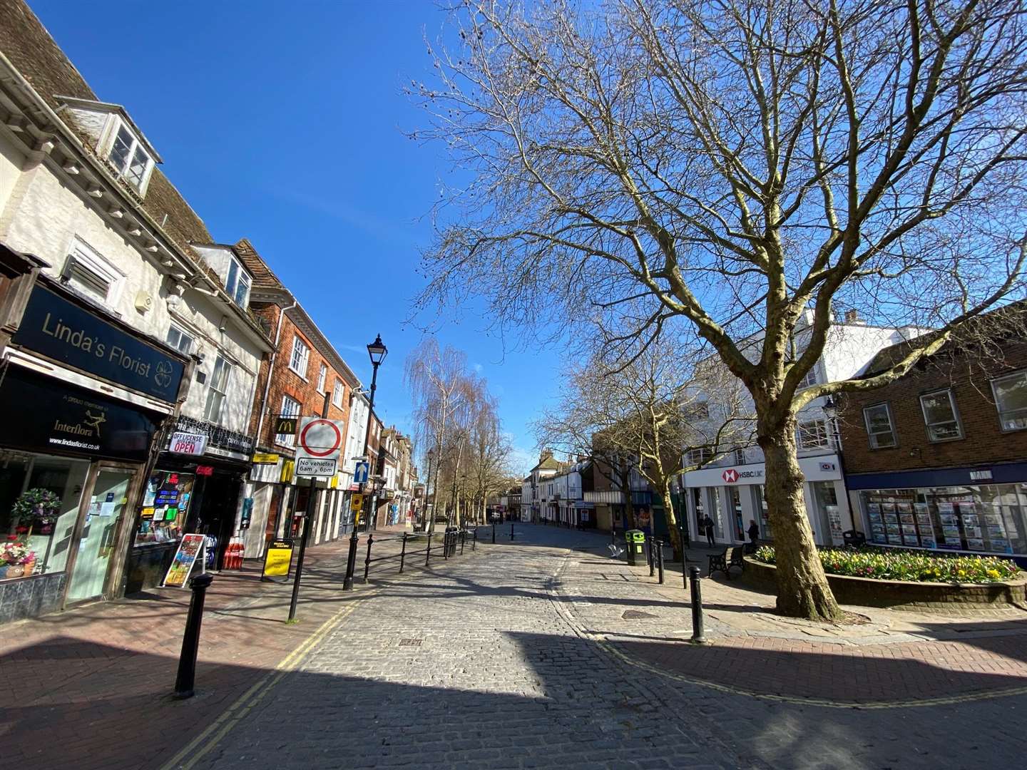 Town centres have been left deserted during the lockdown - and SMEs are struggling to survive as a consequence