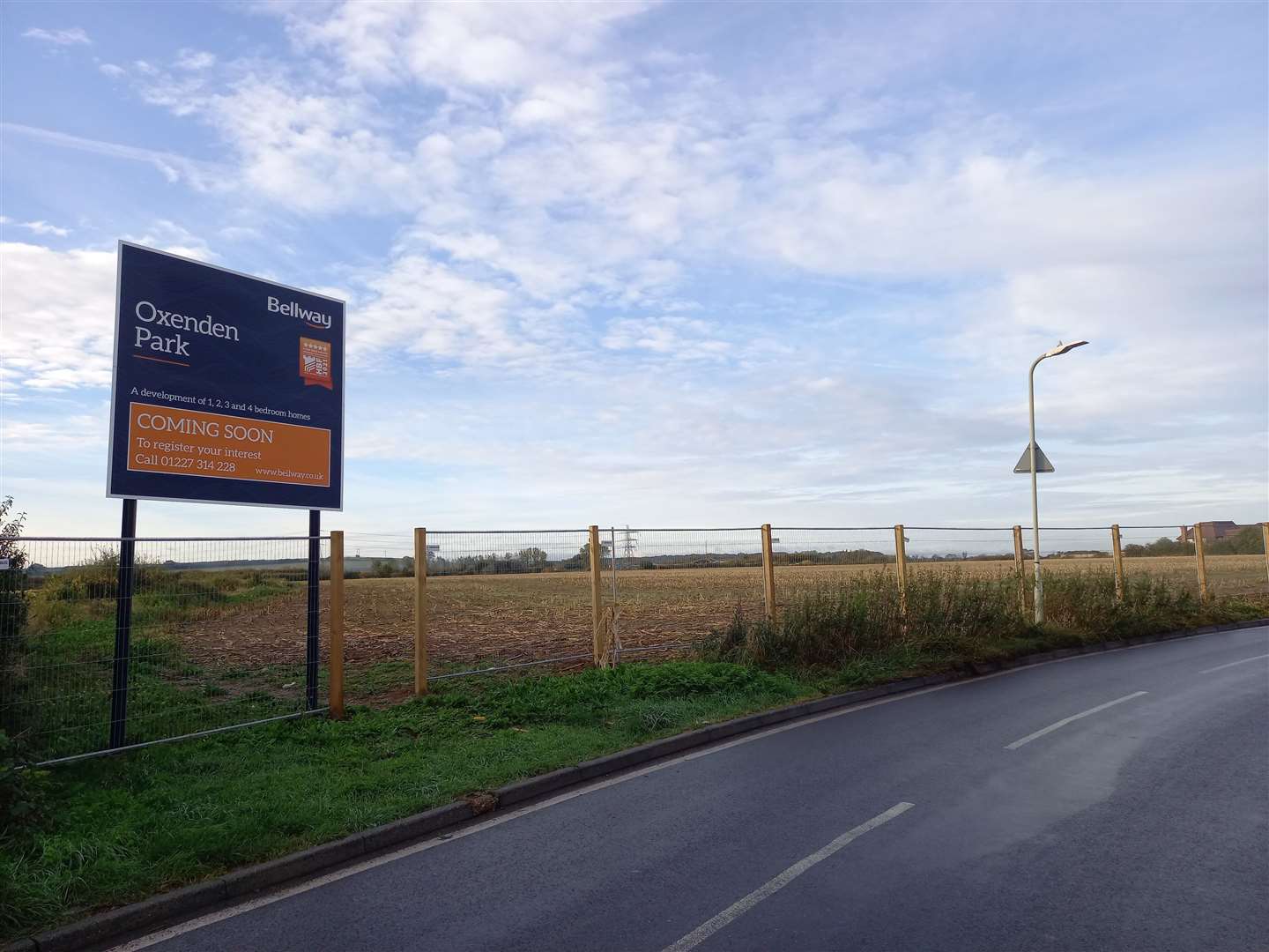 Perimeter fencing at the Greenhill development