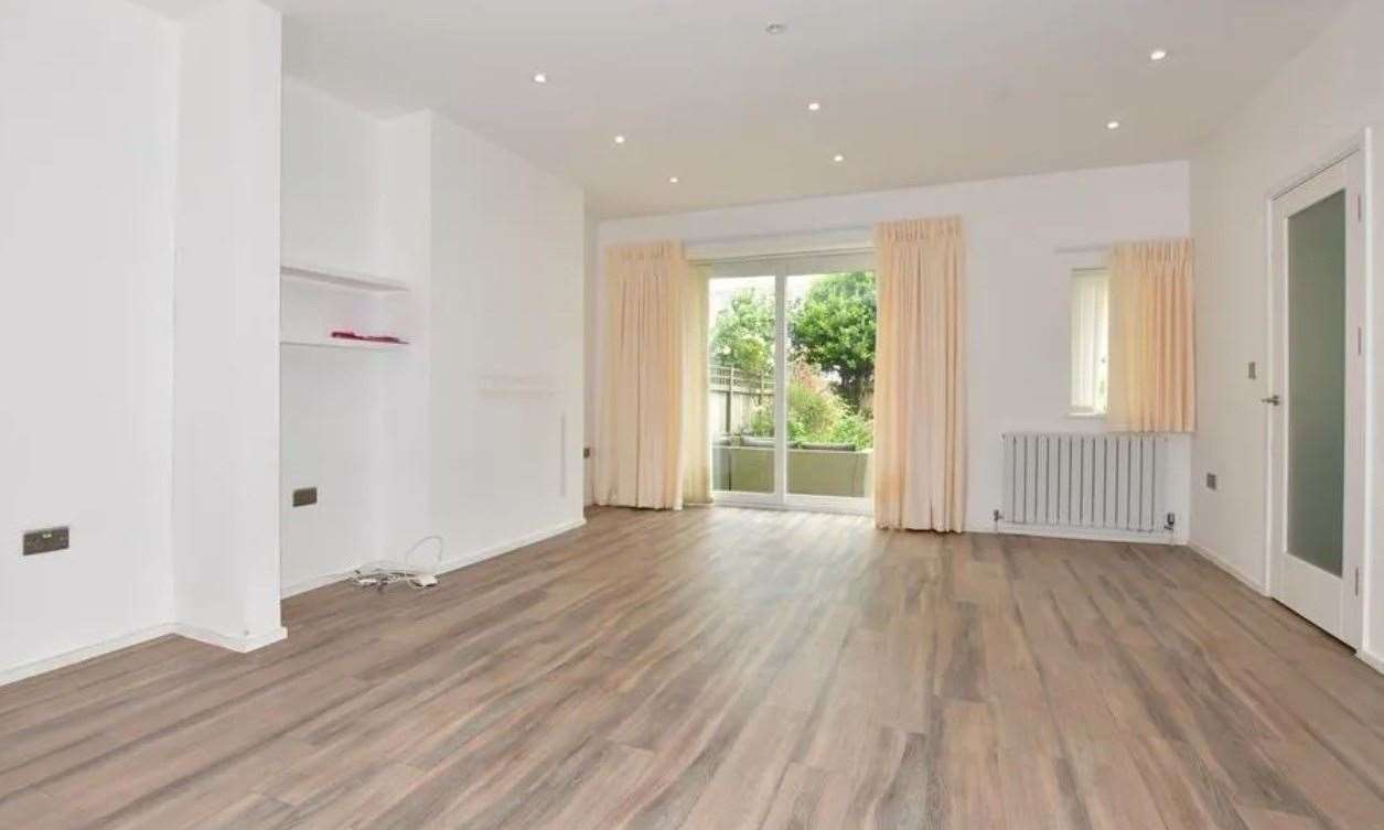 The flat on Hythe seafront boast generous living accommodation. Photo: Wards