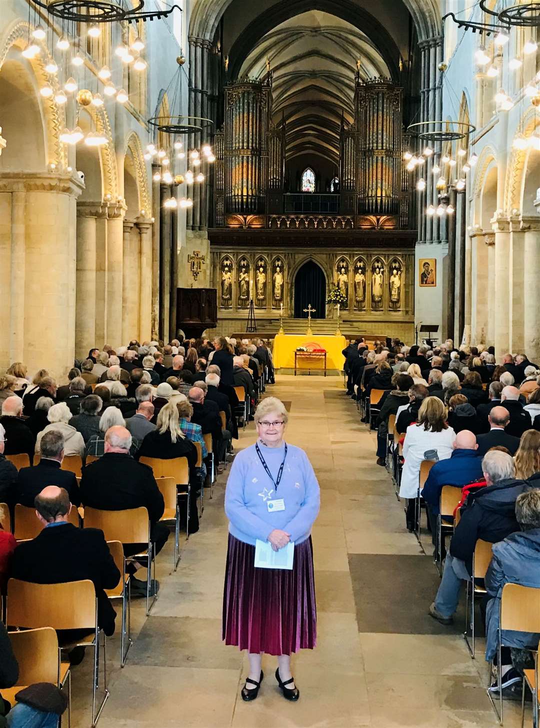 Pam Bathurst, longstanding volunteer of the Medway Queen Preservation Society