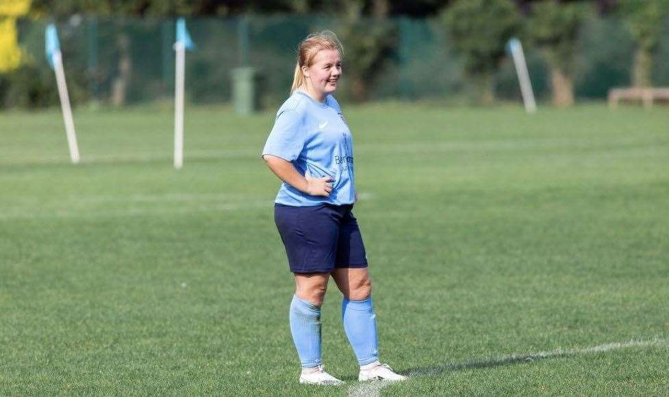 Danielle Cubitt played for Aylesford Ladies FC. Picture: Ceejay Cubitt