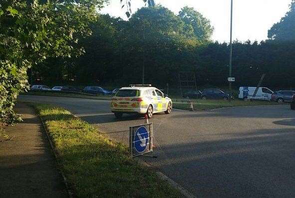 Police have closed Hoath Way. Picture: @kentpolicemed