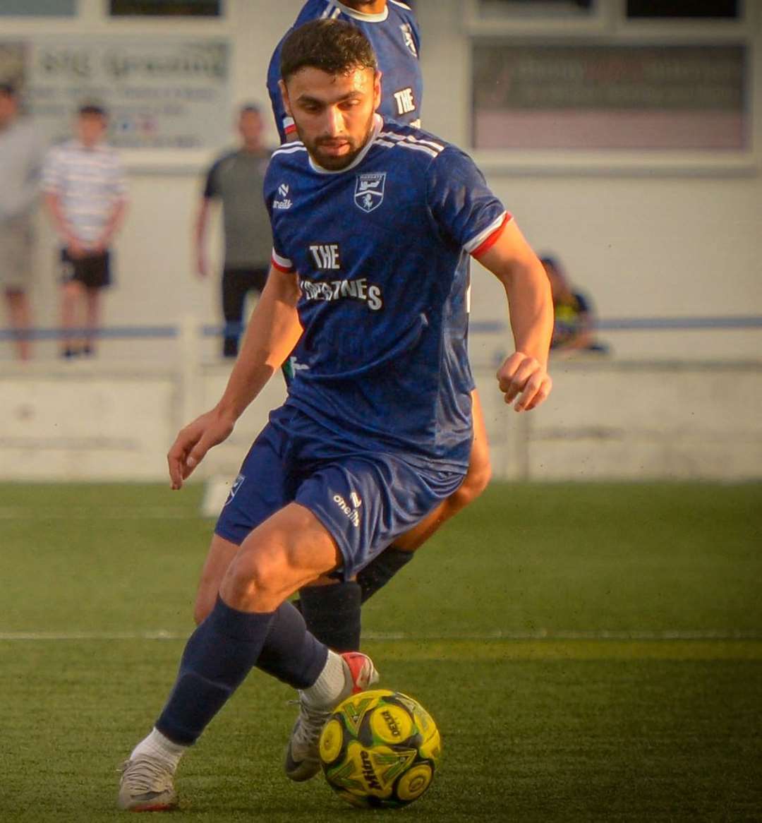 James Bessey-Saldanha - the Margate midfielder could be in line to make his return to Sheppey this Saturday. Picture: Stuart Watson