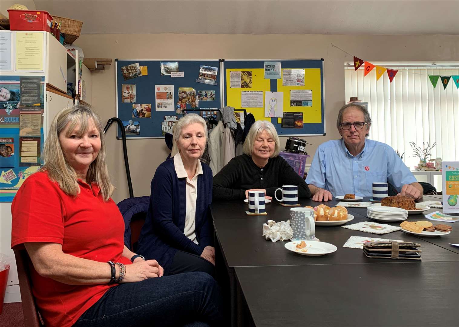 Graeme Sergeant with, from left to right, Theresa, Avis and Kim