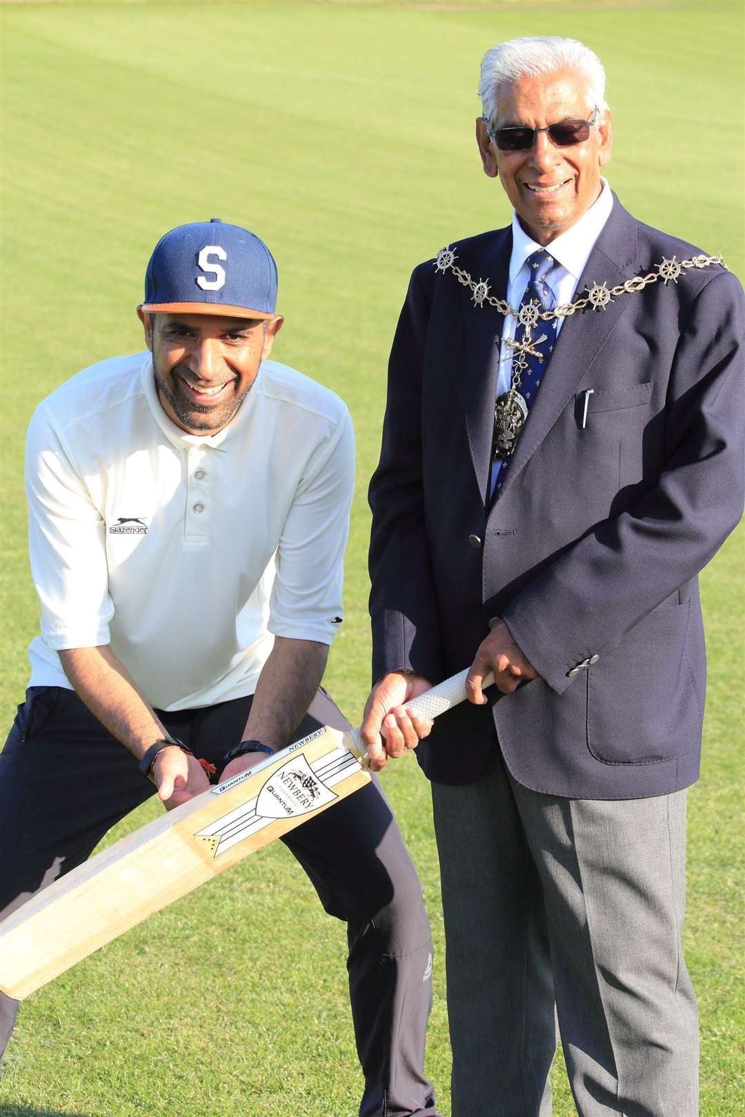 Kent Equality Cohesion Council CEO Gurvinder Sandher and Gravesham mayor Gurdip Bungar. Picture: James Harris (16003434)