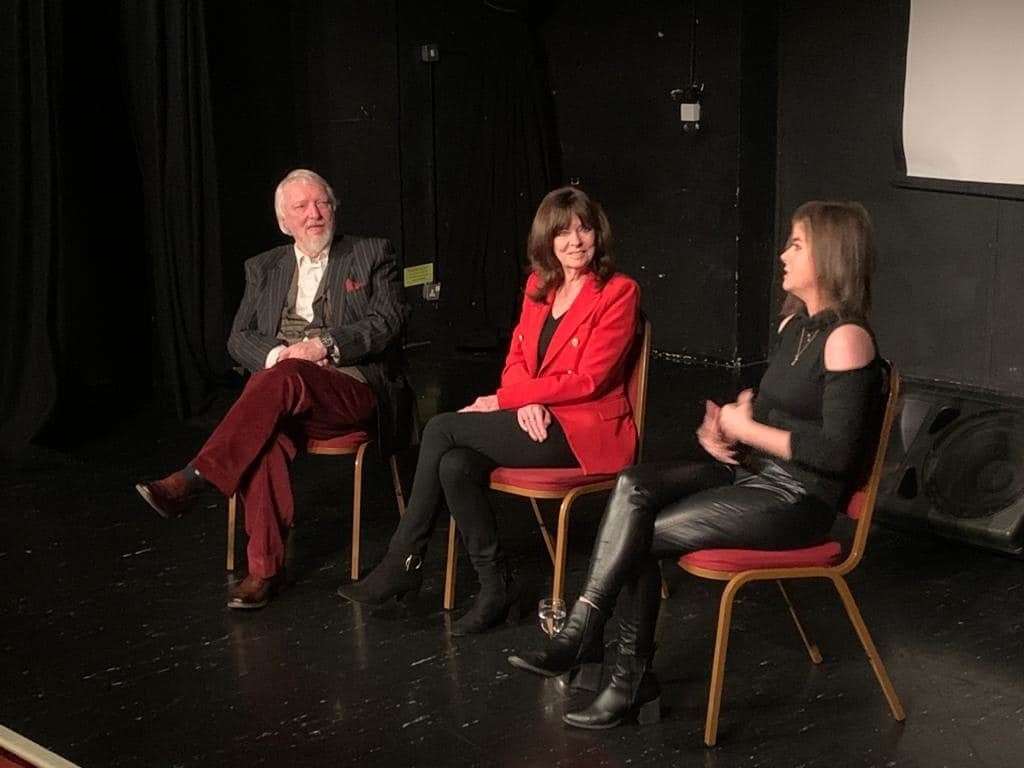 Cllr Ken Rowles and 'Allo 'Allo! actress Vicki Michelle on stage ahead of her EastEnders debut as Jo Cotton. Picture: Kevin Ralph/Room27