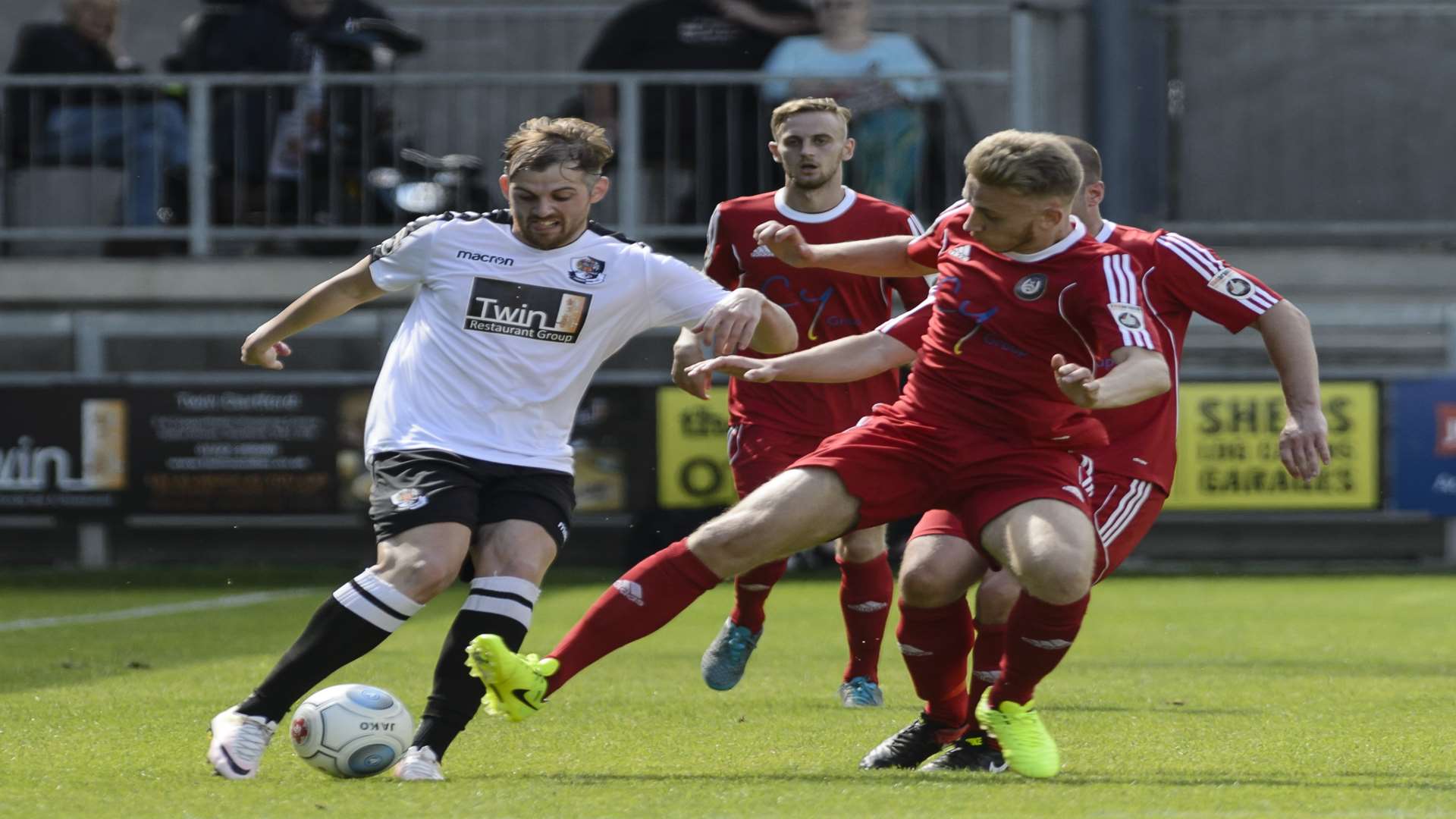 Tom Murphy (pictured) led the line with Danny Harris Picture: Andy Payton