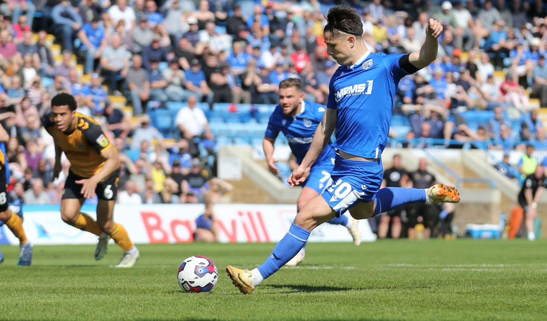 Tom Nichols scored for Gillingham from the penalty spot