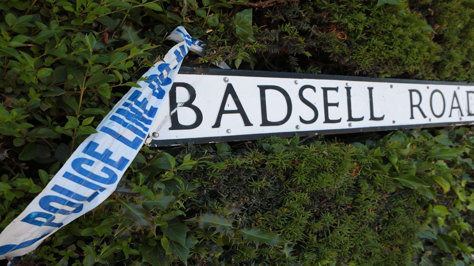 The crash happened in Badsell Road, Paddock Wood. Picture: Martin Apps