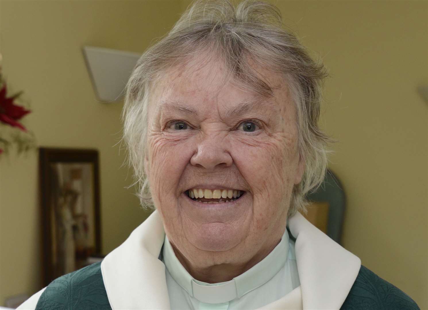 Rev Sheila Mclachlan during her last service in 2015. Photo: Paul Amos