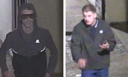 Officers would like to speak to the men pictured. Picture: Kent Police